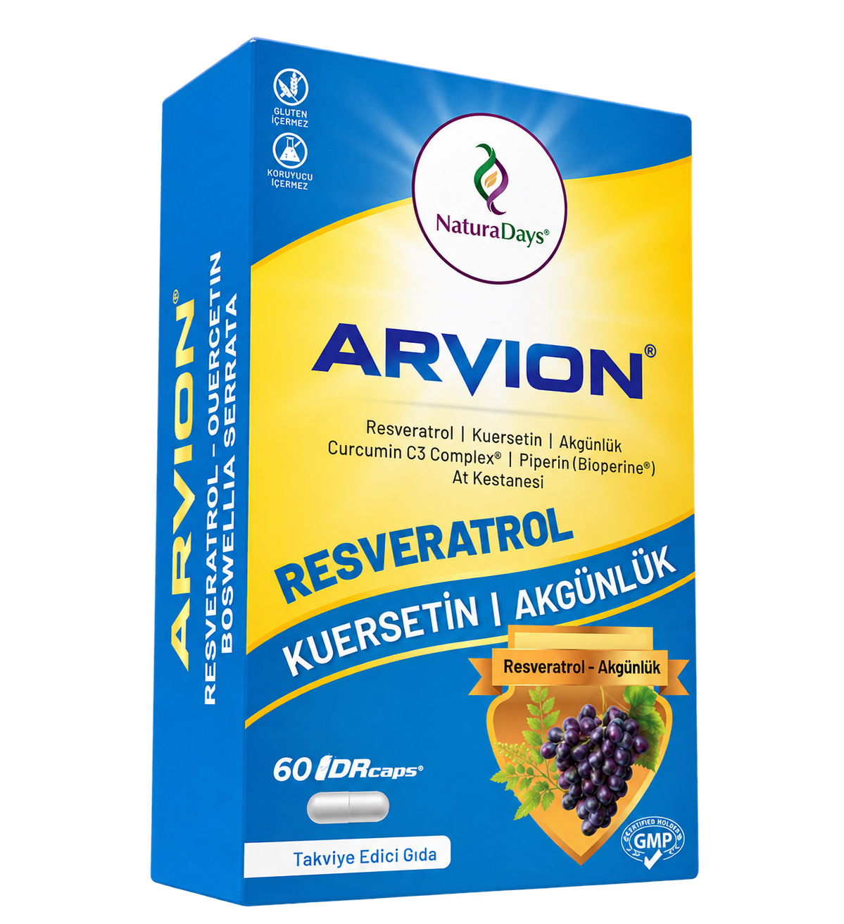 Resveratrol ürün ambalajı